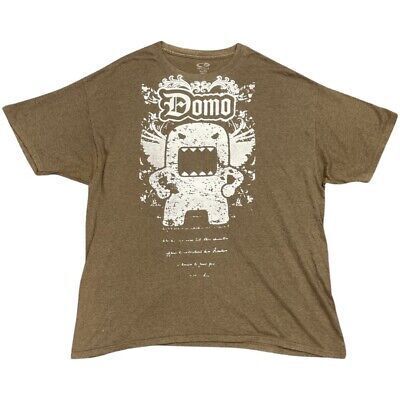 Cross-border Hot Sale Retro Guitar Playing Domo Crewneck T-shirt Cross-border Hot Sale Retro Guitar Playing Domo Crewneck T-shirt
