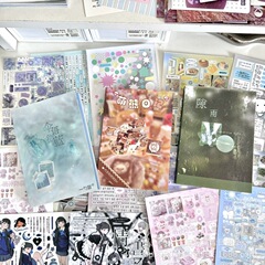 小兽星贴纸书特价3本装+8张人物切膜贴纸延边切内切可爱手账diy贴