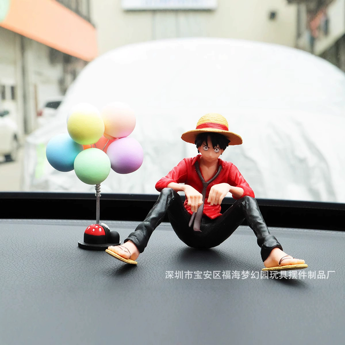 Соломенная шляпа Lufei ручной работы One Piece сидя аниме ручной работы ПВХ настольный корпус модели украшения