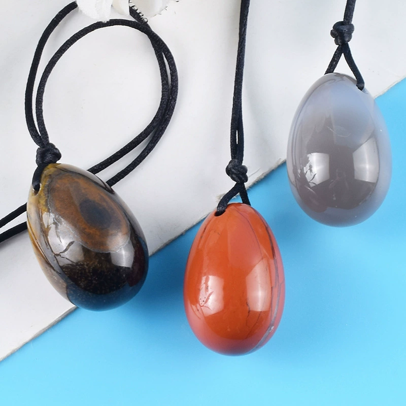 White crystal jade, small onyx agate pendant
