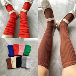Korean version of the light version of the color pit knee socks high tube stockings stockings Joker net red small red book tide socks wholesale
