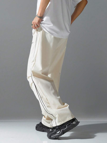 High Street Combat Rain Pants for Men - 2025 Spring and Summer New Arrival American Striped Quick-Dry Work Pants for Sports and Casual Wear