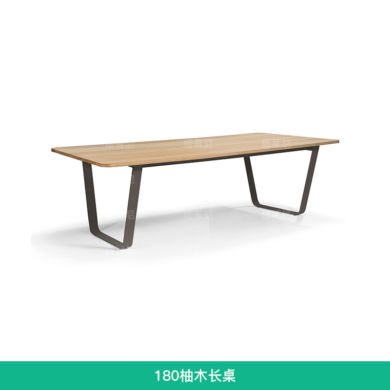Mesas y sillas de exterior para patios de villas, mesas de aleación de aluminio impermeables y resistentes al sol, conjunto de sillas de ratán para terraza de jardín. image 15