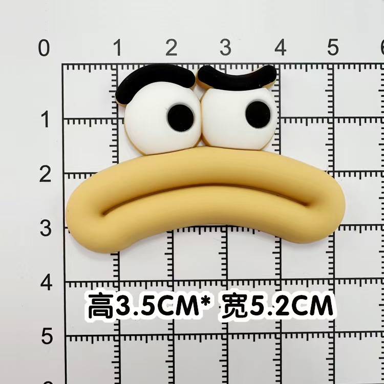 Soft glue: orange funny sausage mouth