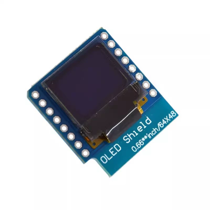 Модуль OLED-дисплея 0.66 дюйма LCD IIC/I2C интерфейс для мини-дисплея D1