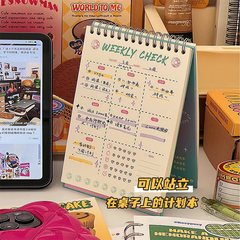 暑假每日計劃表自律學習線圈計劃本學生日程本周計劃高顏值記事本