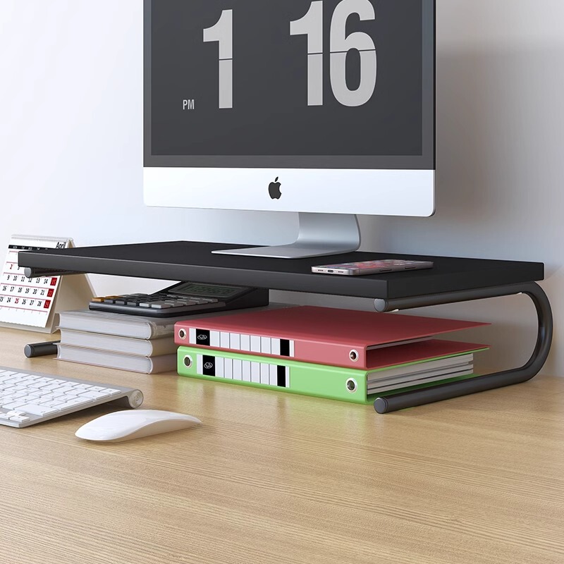 Computer Heightening Display Elevated Desktop Desktop Desk Display Workstation Screen Raised Storage Rack