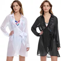 Sundaya Garment 2023, новая женская рубашка, стильная пляжная защита от солнца, любая одежда, внешняя вуаль SY, одинарная пряжа
