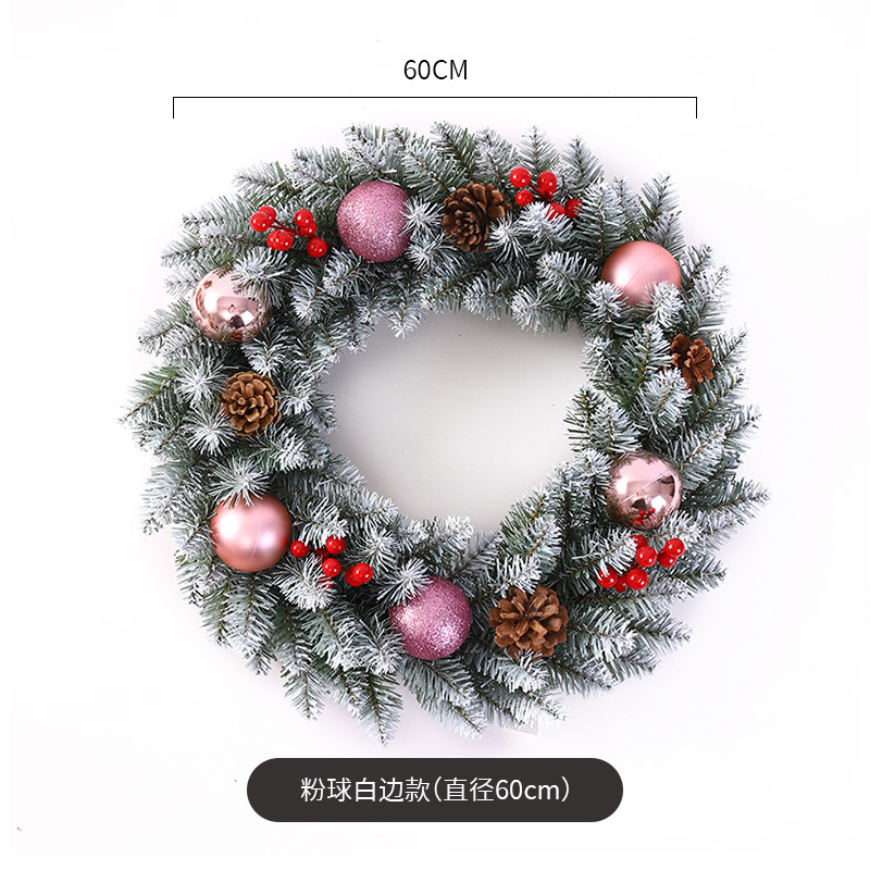 Decoración de Navidad Garland ratán 40/50/60cm decoración de Navidad Garland decoración escena diseño