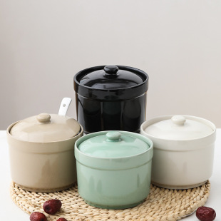 Ceramic Stew Pot with Lid for Home Use, Suitable for Bird's Nest, Single-Serving Soup Stew Bowl, Small Ceramic Soup Cup