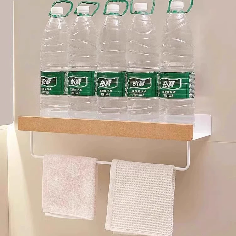 Creamy style bathroom storage rack wash basin without punching bathroom wall-mounted wall toilet storage towel rack