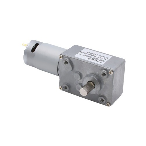 Worm Gear DC Reducer Motor 12V/24V High Torque Low Speed Speed Regulating Motor Mini Forward and Reverse Slow Speed Self-Locking