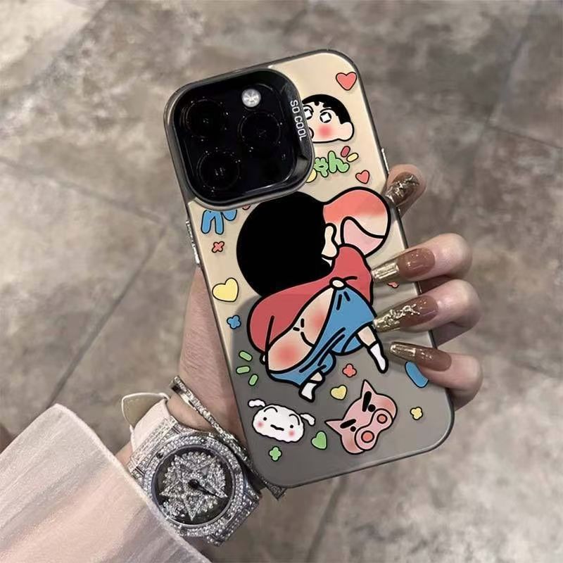 小新适用于iPhone17promax苹果手机壳16新款15puls卡通13彩银14硬