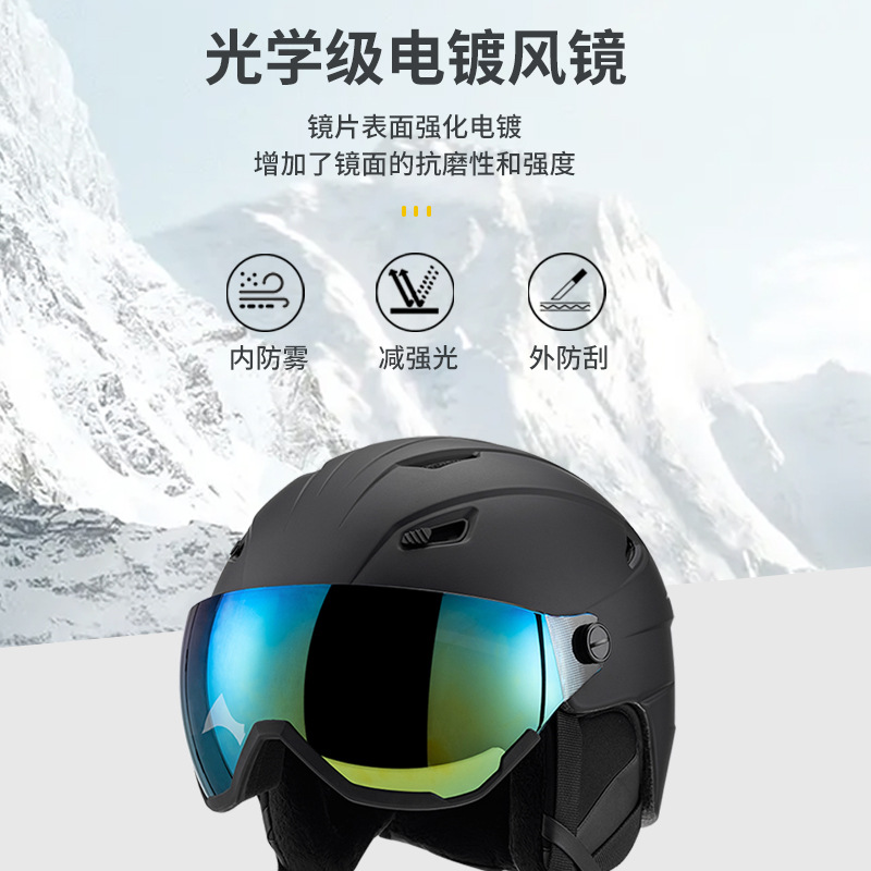 新しいスキーヘルメットアウトドアスポーツユニセックススキー用品通気性暖かい落下防止ヘルメット卸売