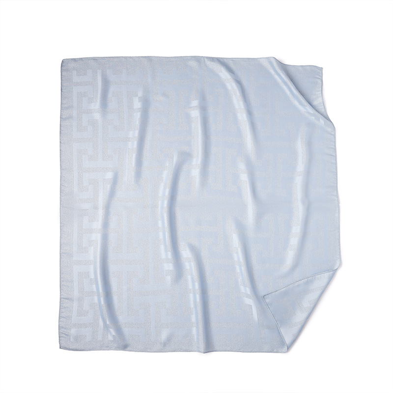 Retro Seidenschal Quadratisch Damen Sommer Versatile Kopftuch_voghion.com
