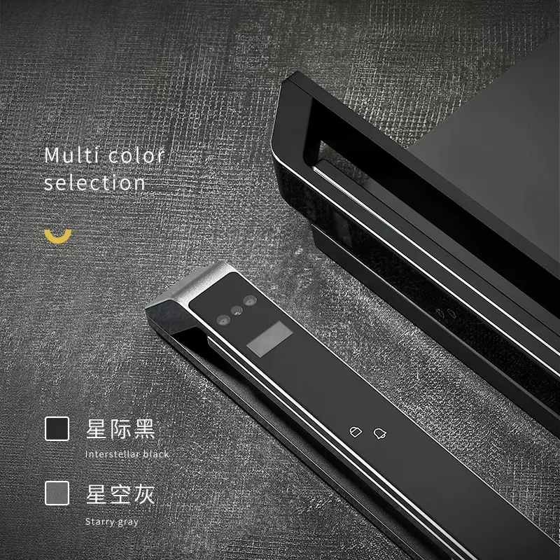 3D人脸全自动户外断桥铝锁防水指纹锁外贸涂鸦tuya隐藏指纹密码锁