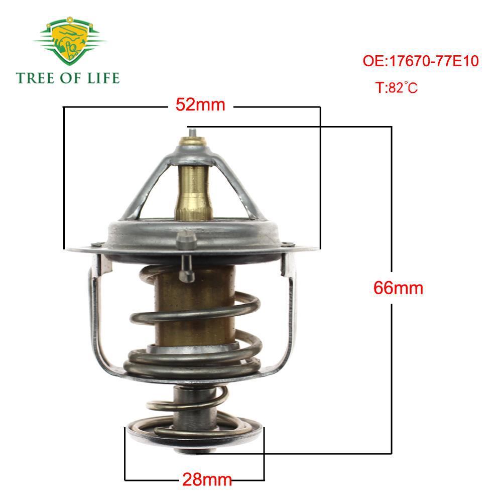 17670 - 77E11 para el termostato de refrigerante del motor Suzuki 82 °C