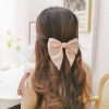 French girl fresh Broken flowers bow Spring Dovetail Fabric art Hairpin temperament Card issuance Top clamp Hindbrain