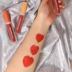 Huanfang Velvet Air Lip Lacquer Moisturizing Color Lipstick with Sheer Color, Matty Fog Finish, Easy to Apply, Not Prone to Transferring, Student Girl Makeup