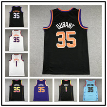 2023美式篮球服太阳队35号杜兰特篮球球衣刺绣版运动休闲潮流