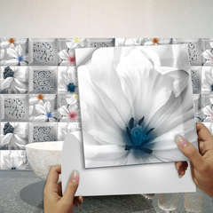 跨境歐式花紋仿真瓷磚貼家居翻新廚房浴室裝飾自粘牆貼MZ-2-235