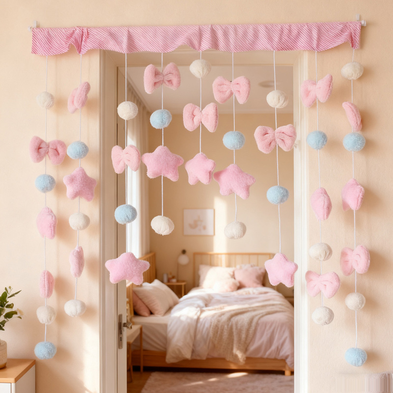 Cartoon Door Curtain Decoration Pendant Creative Line Curtain Household Kidsren's Door Half Curtain Punch-Free Partition Curtain Room Curtain Cartoon Door Curtain Decoration Pendant Creative Line Curtain Household Kidsren's Door Half Curtain Punch-Free Partition Curtain Room Curtain