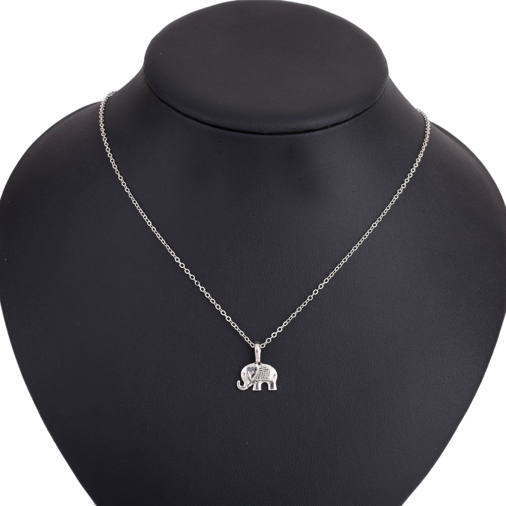 Fashion Retro Elephant Single Layer Geometric Rule Animal Necklace display picture 1