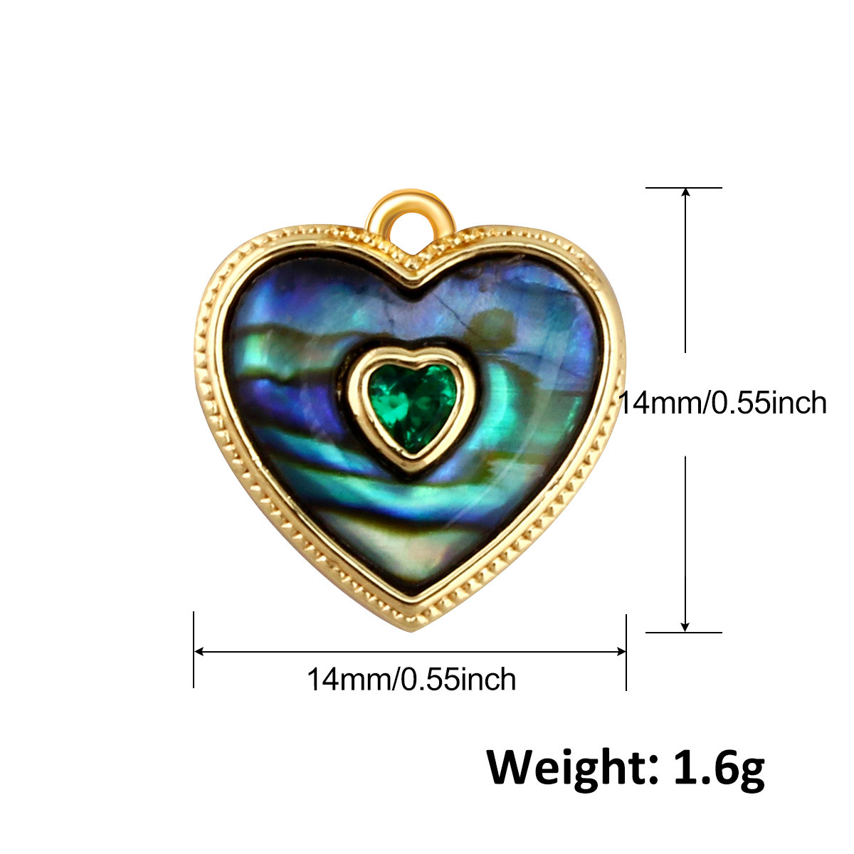 2g Weight Pendant Jewelry Making Type 12*12mm Jewelry Making Size Shell, Zircon Inlay Material DIY Jewelry Accessories Classification 1 Piece Quantity Copper Material Heart Shape Pattern All Seasons Season Plating Design Elegant, Vintage Style Style 1 Piece 12*12mm Copper Shell Zircon Heart Shape Pendant 17