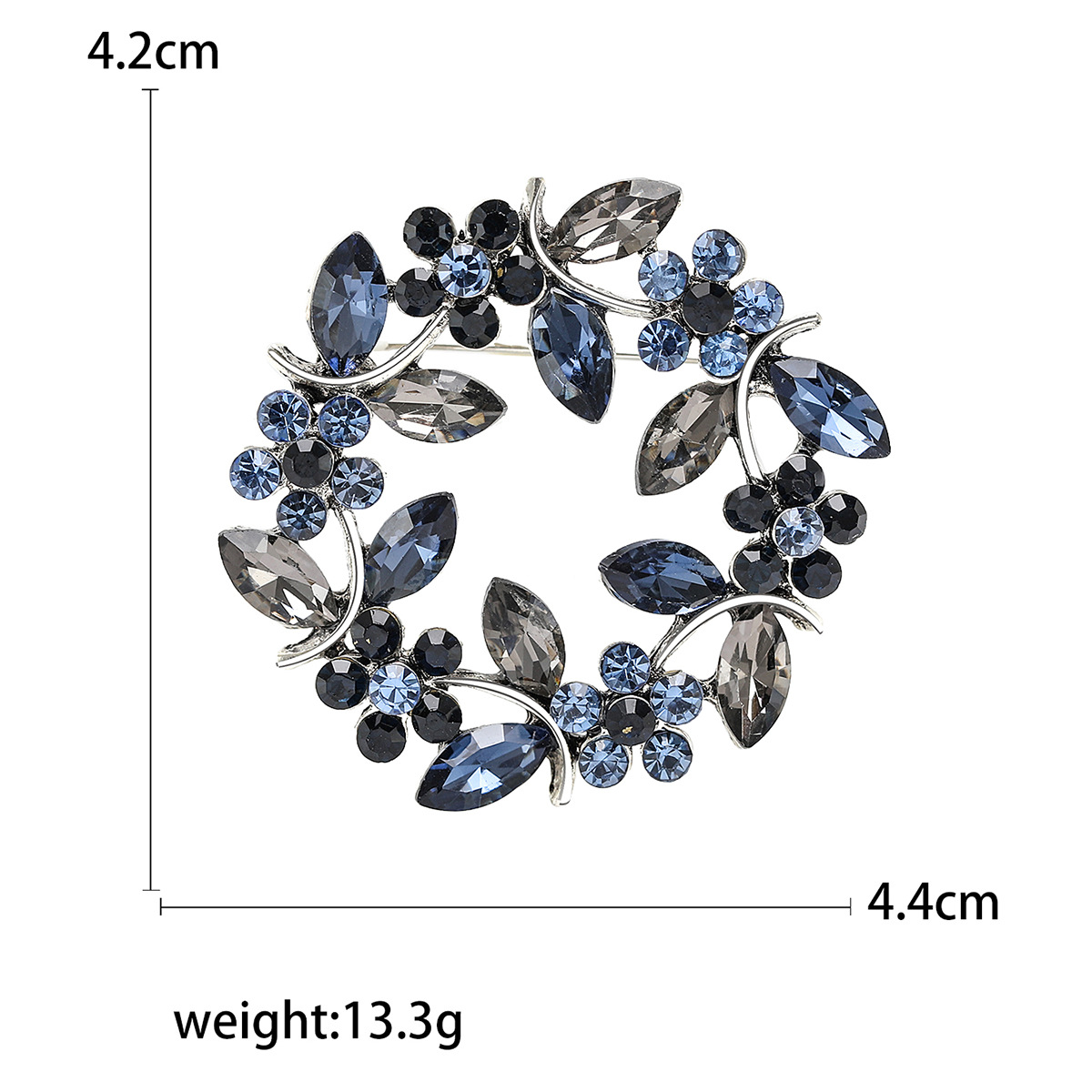 Garland cristal broche estilo coreano europeo al por mayor de cristal diamante-incrustado anillo de ramillete de oliva accesorios de ropa transfronteriza exclusiva