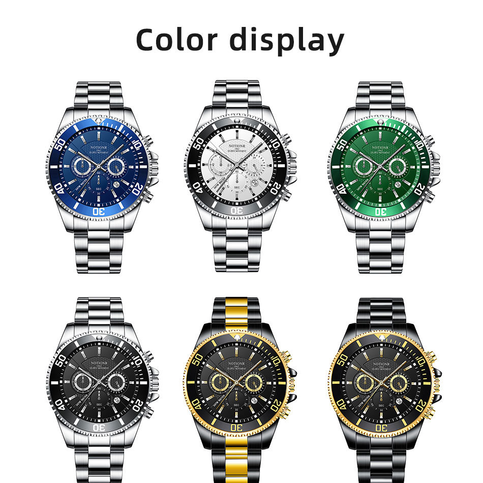 Luxury Gold Green Watch 3