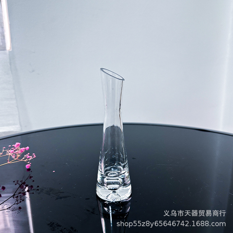 北欧スタイルins風小花瓶客間生け花置物ガラス透明水養花ミニシンプル花器|undefined