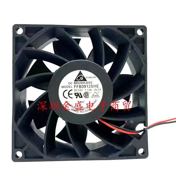 9038 9238 9cm Ffb0912She Dc12V 1.13A Server High Air Volume Fan Delta