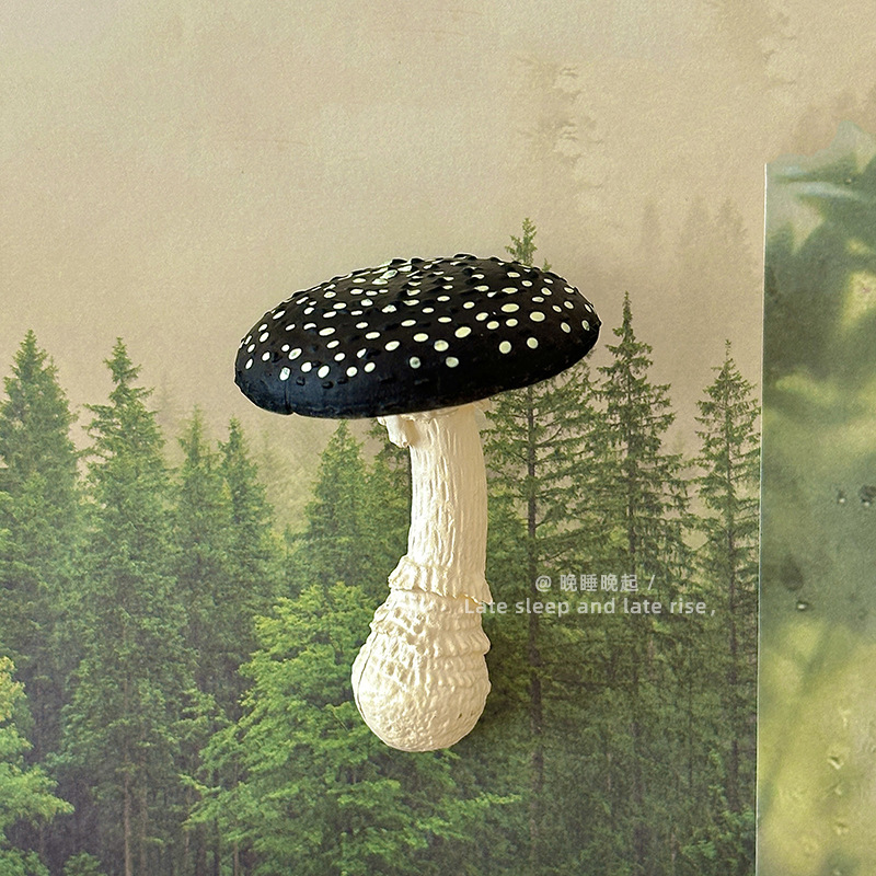 森林里的蘑菇~仿真蘑菇冰箱贴磁吸装饰品3d立体创意个性强力磁吸|undefined