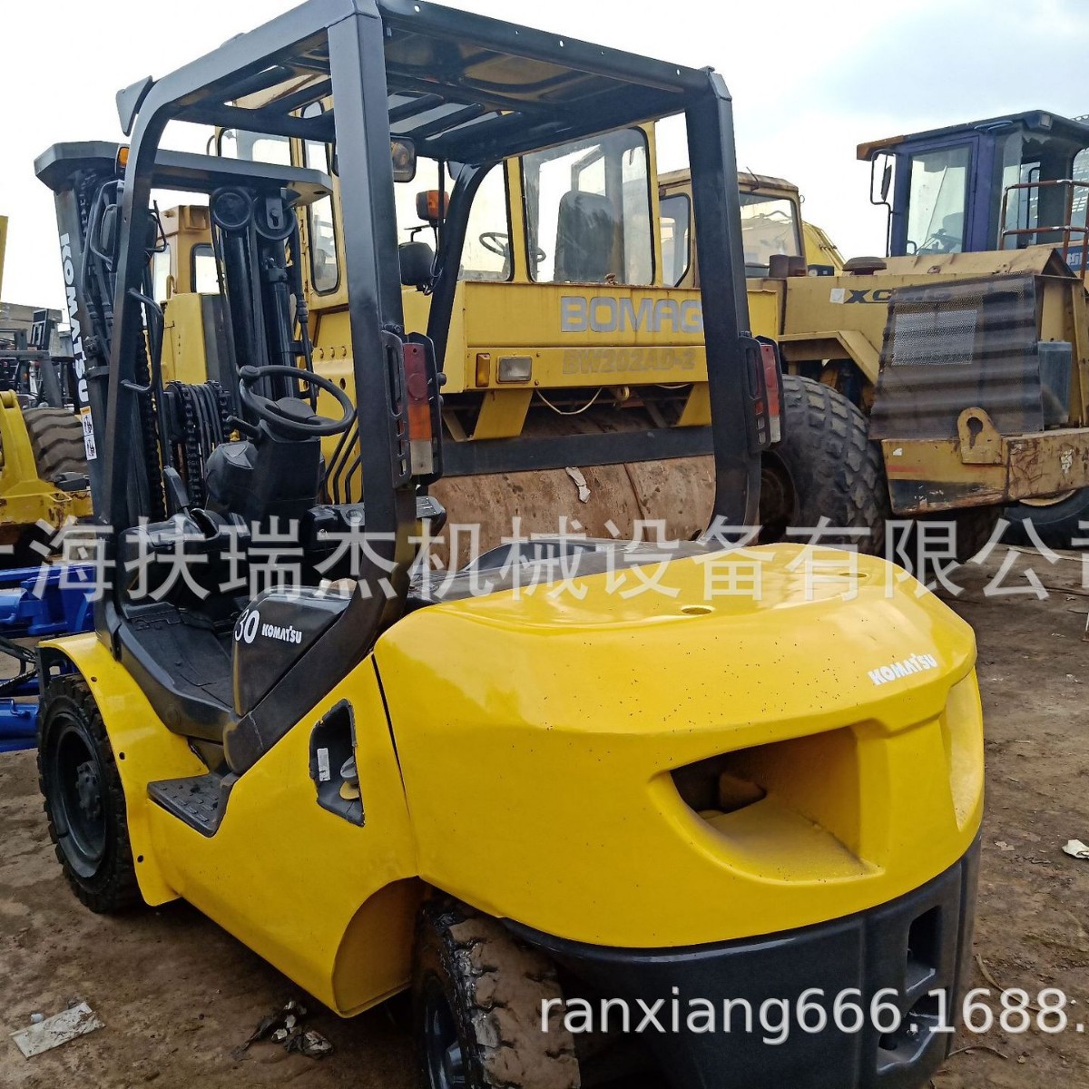 小松3吨二手叉车 夹抱夹叉车 升高4.5米