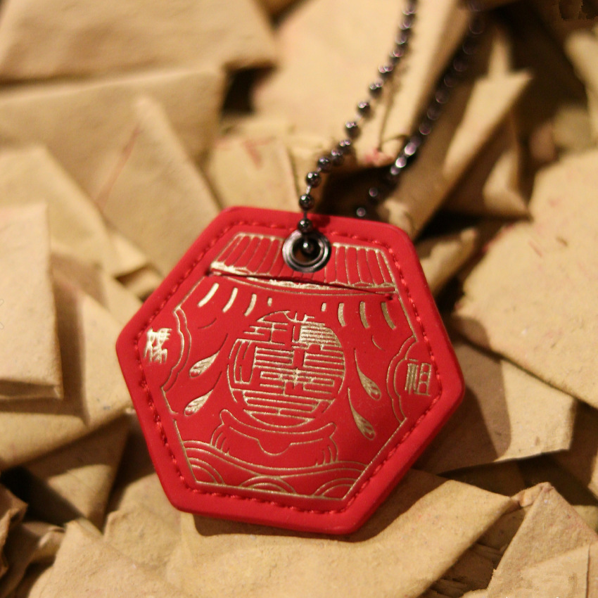 Lucky Mazu Amulet Pendant Leather Case Taiwan Royal Guard Leather Sachet Lucky Bag Pendant Sea Turtle