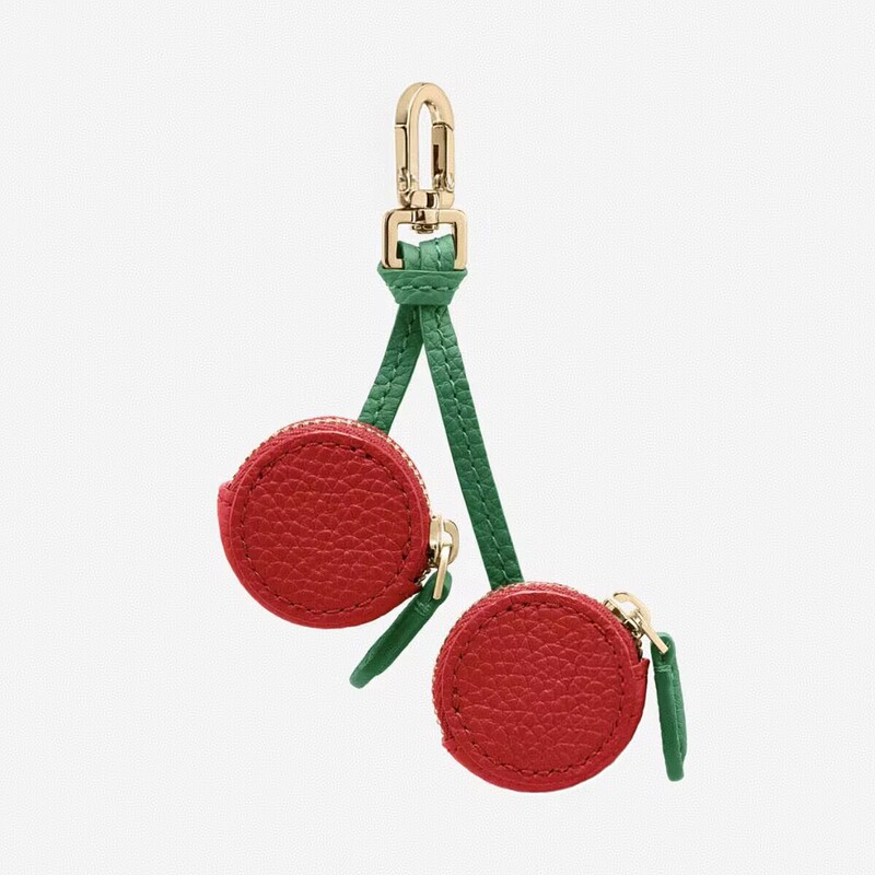 国境を越えた売れ筋のフルーツ型のかわいい小銭入れ Bluetooth ヘッドセットバッグ多機能 AirTags ロケーターレザーケース|undefined