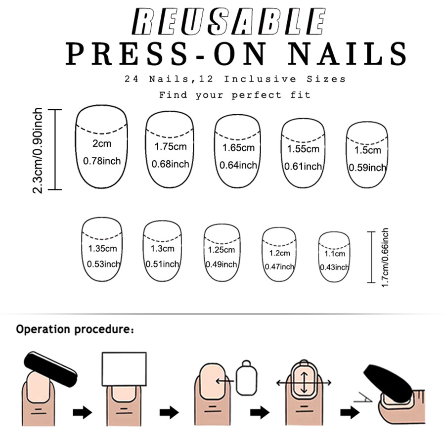 Cute Oval False Nails Almond Pumpkin Ghost Nail Art Set 24pcs_voghion.com