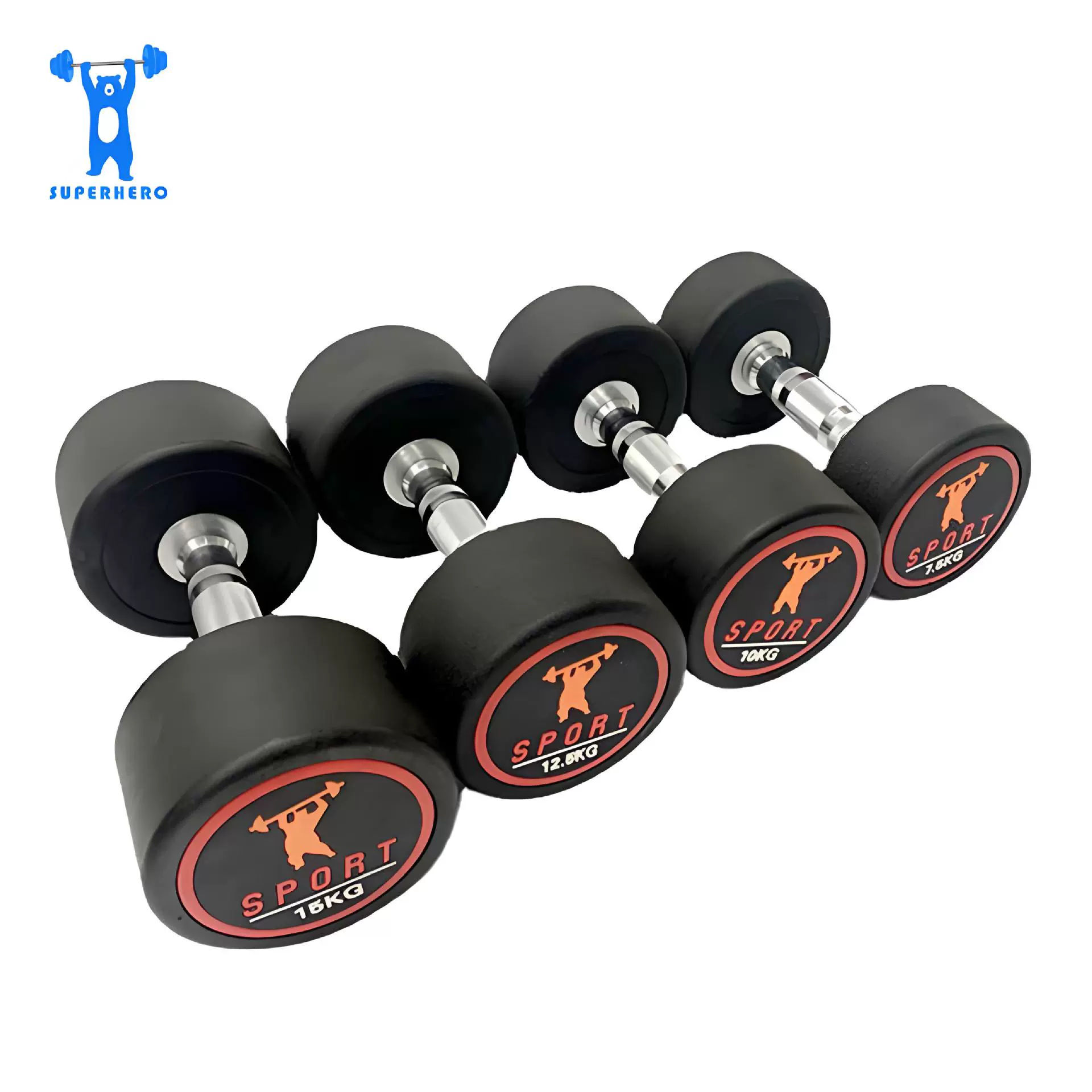 Гантель с круглой головкой, источник, оптовая продажа с фабрики, мужские и женские бытовые карманы, цельное чугунное коммерческое оборудование для фитнеса