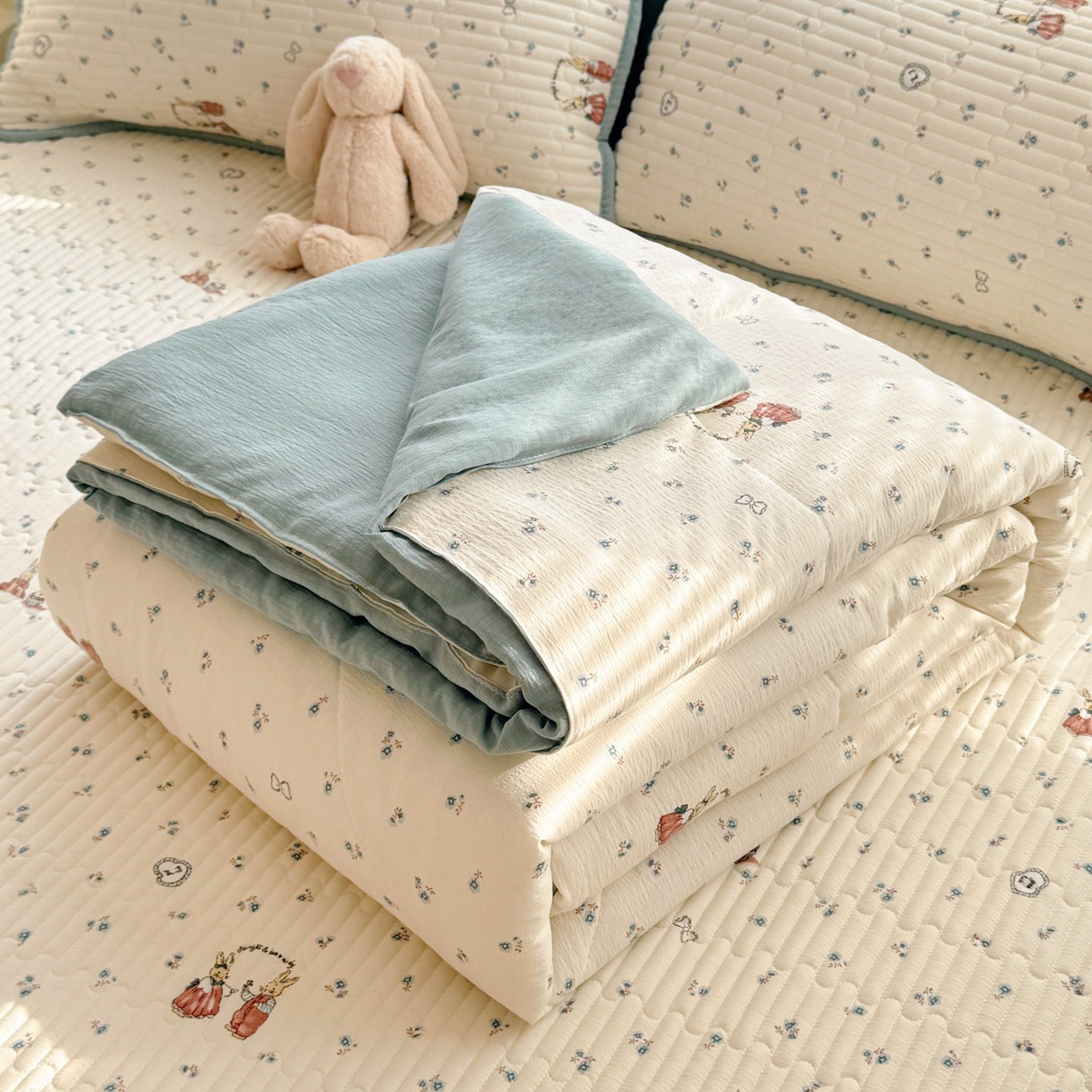 Madre y bebé clase A algodón de verano colcha de aire acondicionado de algodón lavable a máquina colcha de verano regalo colcha de dormitorio