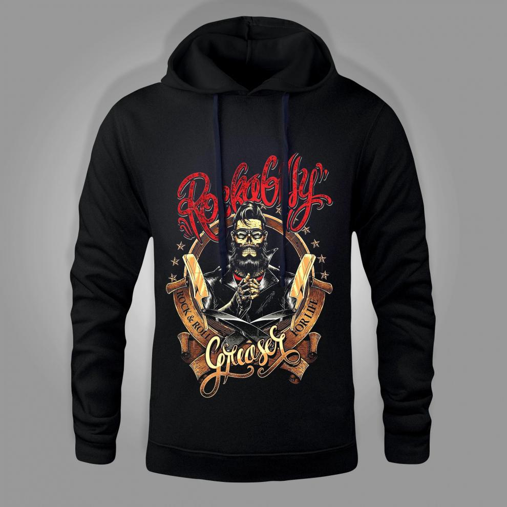 Felpa con cappuccio 3d parrucchiere uomo taglie forti maniche lunghe_voghion.com