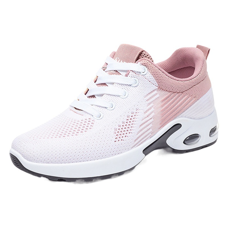 Zapatos para mujer, nuevos modelos de verano, calzado femenino de comercio exterior, zapatillas deportivas casuales estilo coreano con amortiguación de aire, calzado deportivo transfronterizo transpirable de suela blanda para mujer