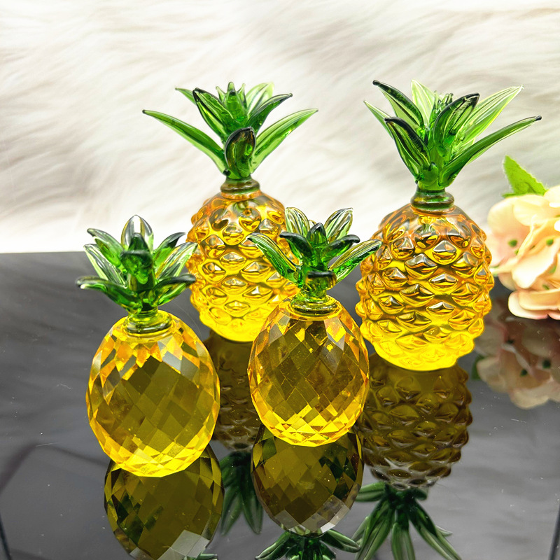 Adorno de Piña de Citrino Decorativo y Facetado para Mesa y Entrada image 2