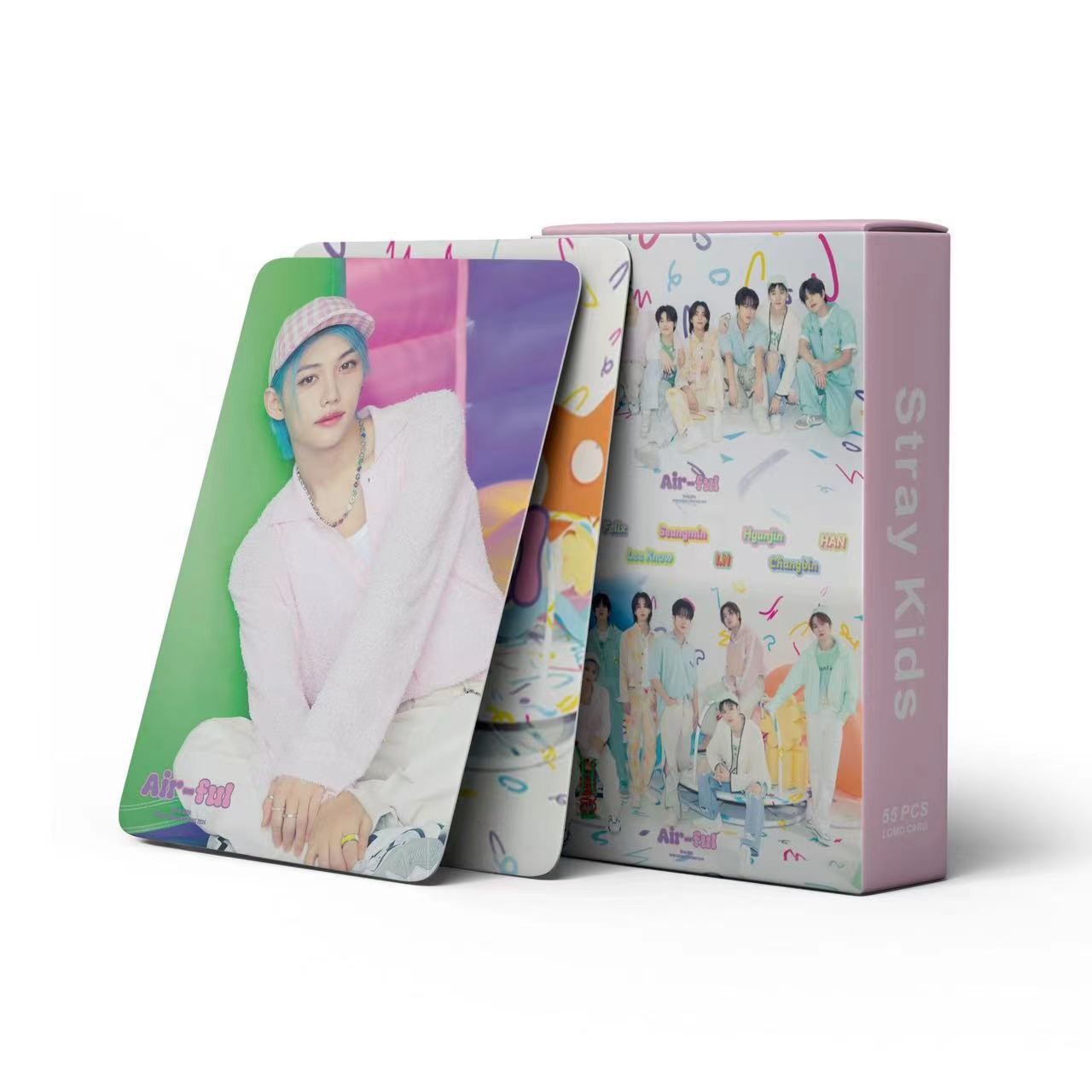 Cadena total de gran cantidad de nuevos productos en stock 55 tarjetas de álbum SKMyBreath KPOP estrella alrededor de la tarjeta de colección LOMO