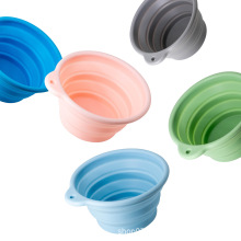 萧胜工厂硅胶制品 宠物户外硅胶折叠碗便于携带可印logo