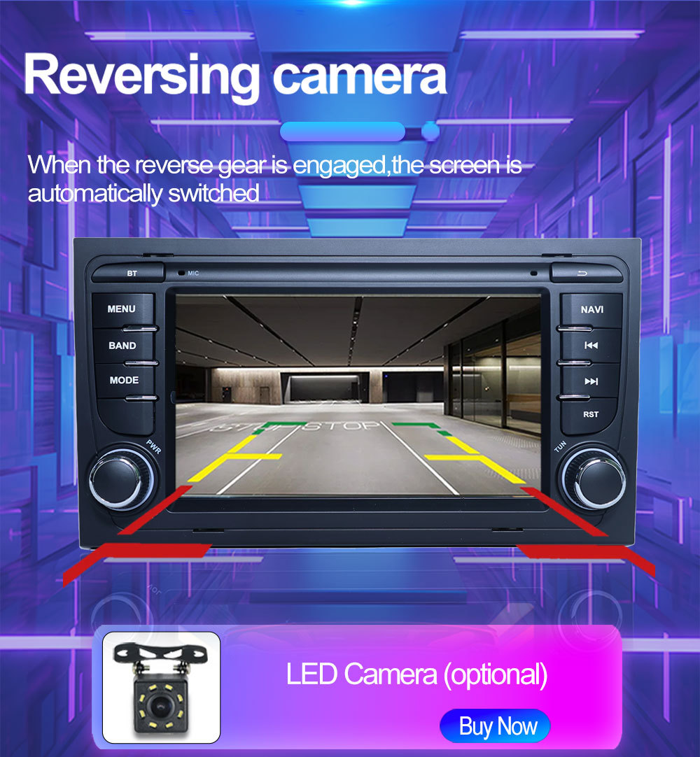 Suitable for 7inch Audi A4 Android Car Navigator Gpsmp5 Bluetooth Navigation All-In-One Carplay