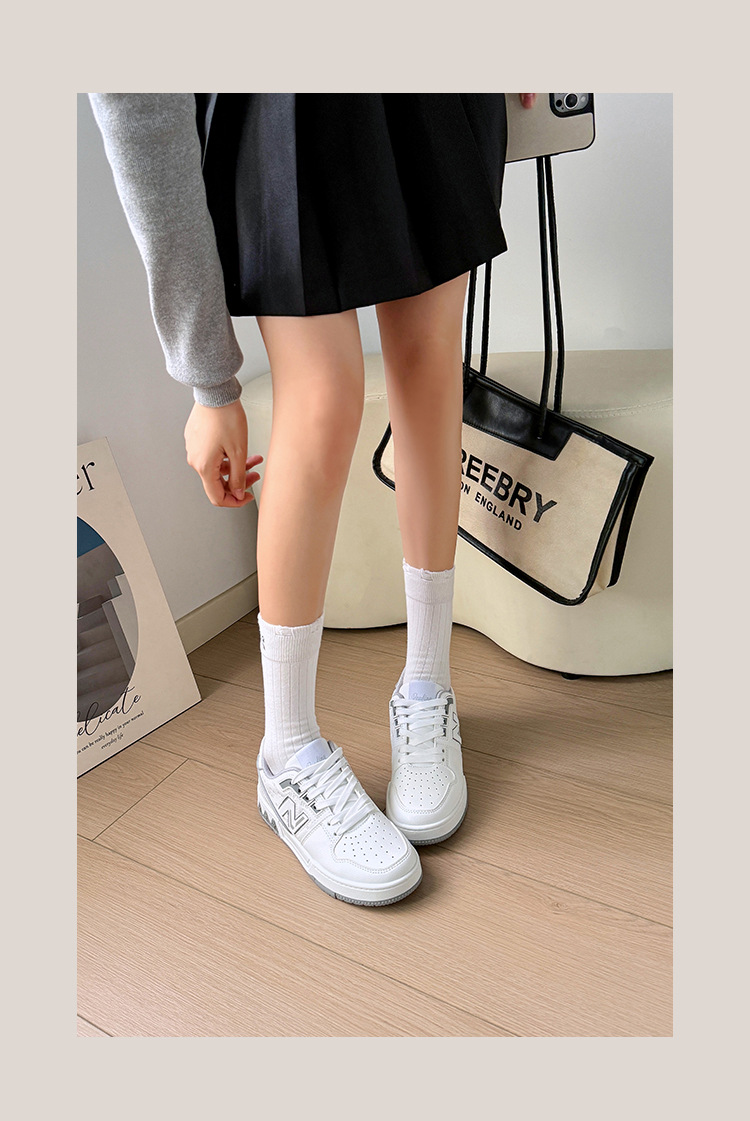 Giày sneaker nam nữ cổ thấp phong cách cổ điển phối màu đen trắng — 828 Đen Trắng chi tiết 11
