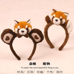 かわいい漫画のカチューシャの女性パンダのぬいぐるみのカチューシャの顔を洗うアイデアの髪飾りアライグマの写真の髪飾りの髪飾りのカチューシャ