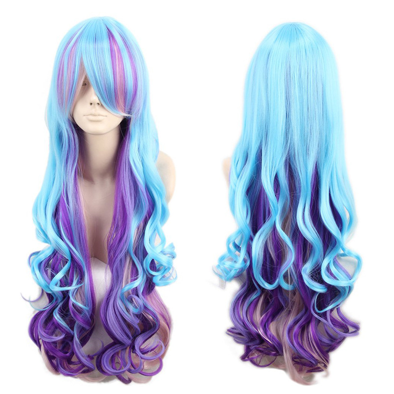 Peluca del partido de Halloween medio pelo liso gran ola el miércoles Adams mamá Addams familia