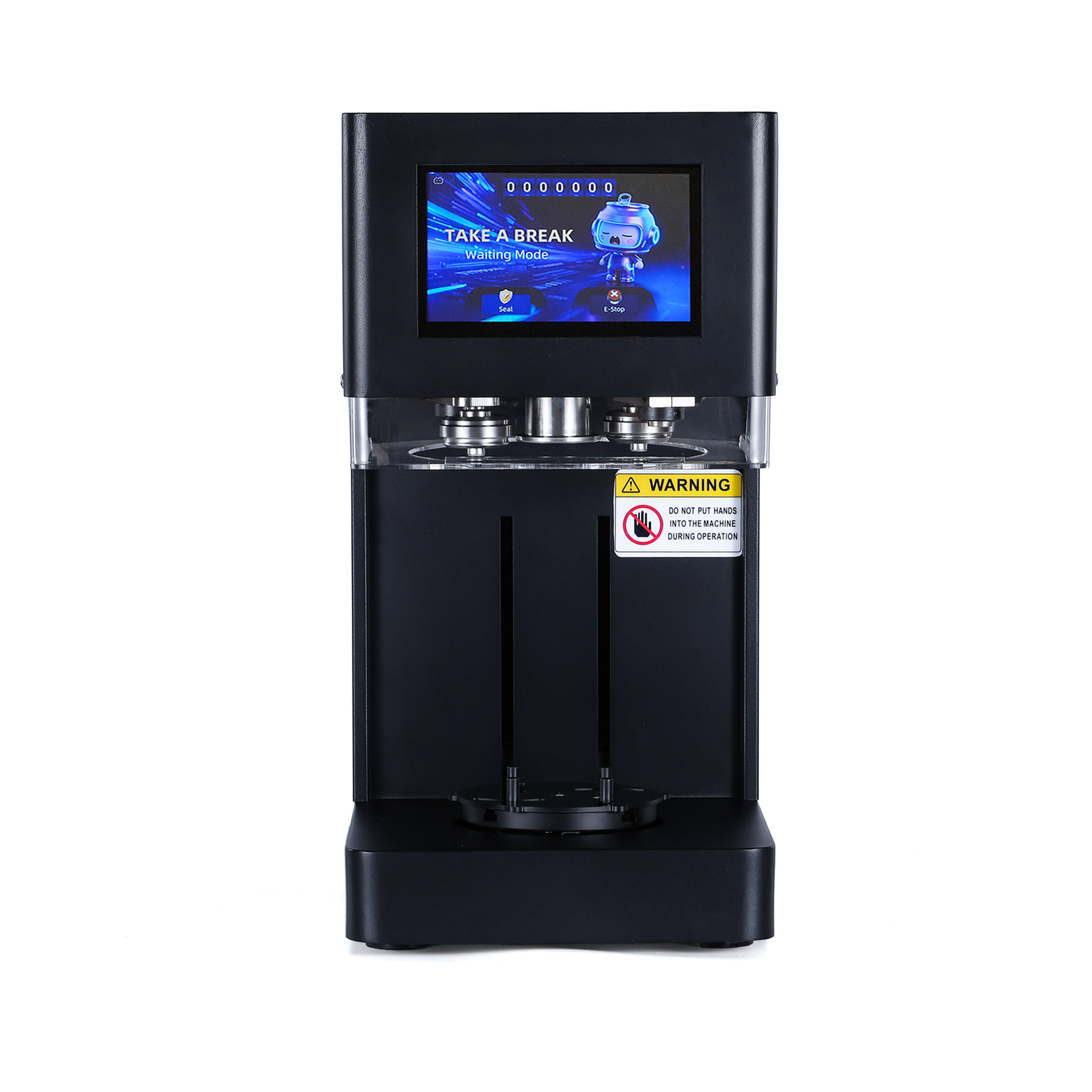 Máquina de sellado de latas de pantalla táctil, máquina de sellado de latas de plástico, máquina de sellado de tapa fácil de tirar, máquina de sellado automático de latas de té de leche y café de restaurantes image 5