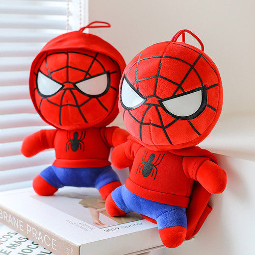 New Spider-Man Sweatshirt Avengers Hero Plush Toy for Boys, Gift Wholesale